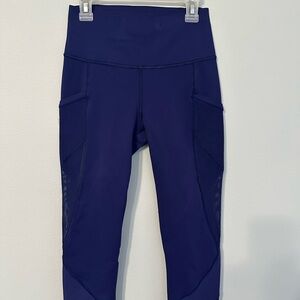 Lululemon Women Navy Blue High-Waisted Leggings